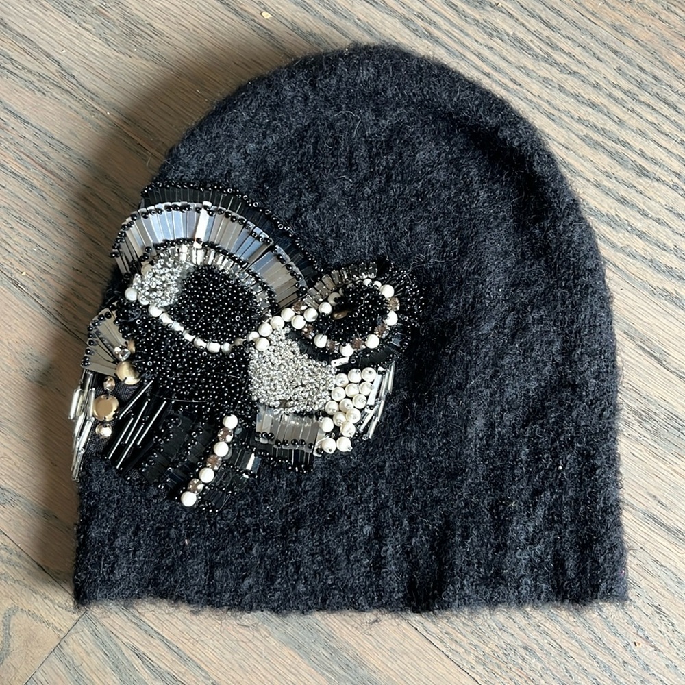 Rachel Comey beaded beanie knit hat